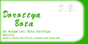 dorottya bota business card